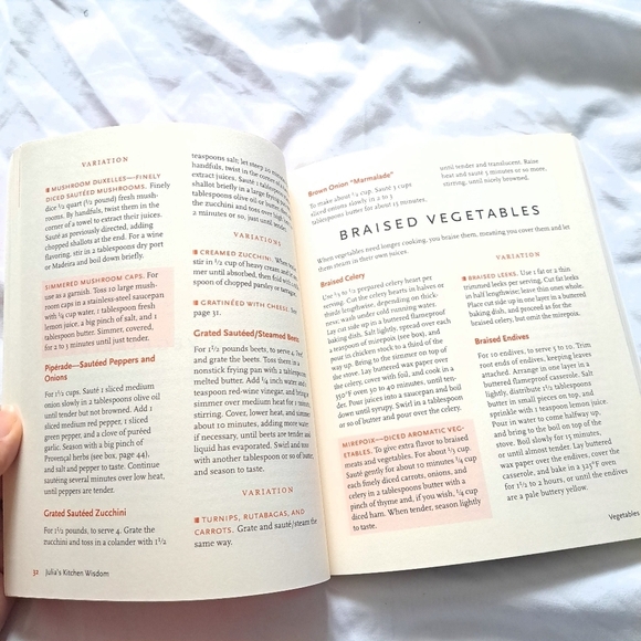 Julia's Kitchen Wisdom Cookbook - Red Cover paper back book - Picture 6 of 7